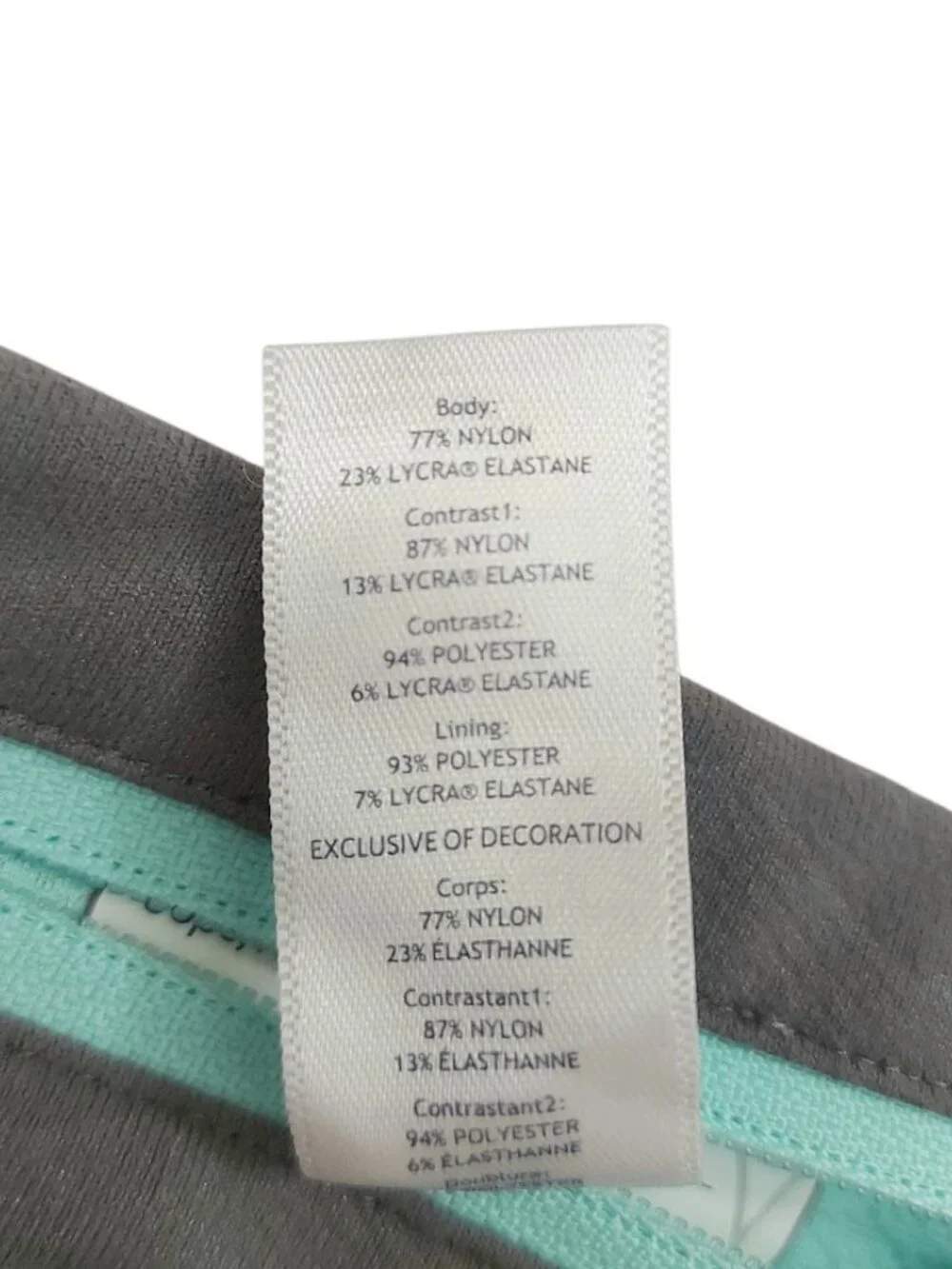 Ivivva Lululemon Leggings Girls Youth 14 Gray Athletic Pockets Reflective Calf